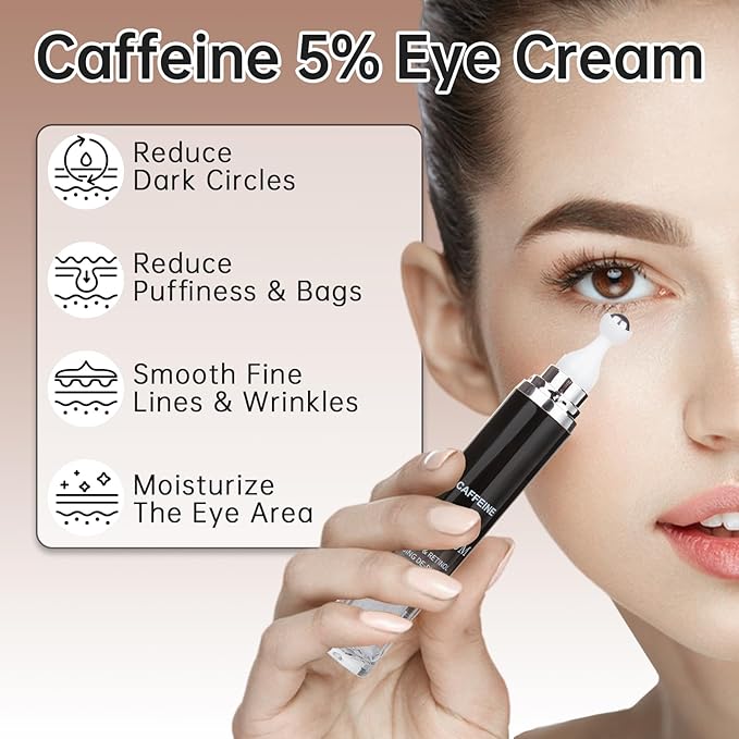 Caffeine 5% eye cream for