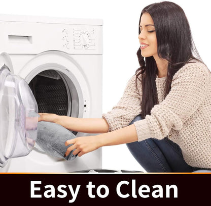 Yimobra Memory Foam Toilet Bath Mat U-Shaped, Soft and Comfortable, Super Water Absorption, Non-Slip, Thick, Machine Wash and Easier to Dry for Bathroom Commode Contour Rug, 24 X 24 Inches, Gray