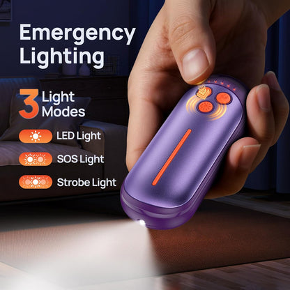 Rechargeable Hand Warmers 2 Pack, 6000mAh Electric Hand Warmer Rechargeable, 2 in 1 Portable Hand Warmers with AI Smart Chips, Outdoor, Hunting, Camping for Family for Christmas