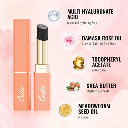 Oulac Plum Lipsticks for Women, Burgundy Matte Lipstick, Full Coverage Lip Color, Satin Matte Finish, Cream Texture, Hydrating, Infused with Hyaluronic Acid, Vegan & Clean Beauty 4g SG08 Bianca