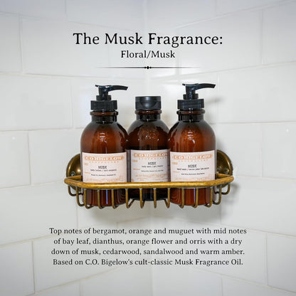 C.O. Bigelow Musk Body Lotion, Iconic Collection Moisturizing Body Lotion with Shea Butter, Borage Oil & Grapeseed Oil, 10.5 Fl Oz