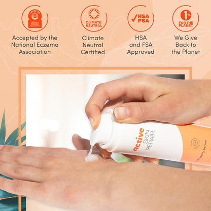 Active Skin Repair Face and Body Hydrating Serum, EWG Certified Hyaluronic Acid for All Skin Types, Dermatologist-Tested Moisturizing Anti-Aging Serum with Ceramides & Niacinamide, 5 fl. oz.