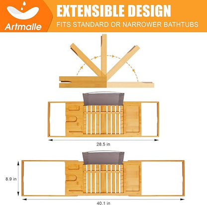 Artmalle luxury bathtub caddy tray