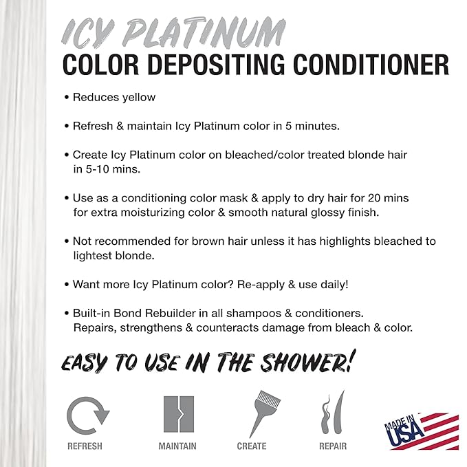 Icy Silver Platinum Color Depositing