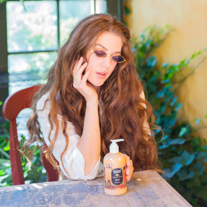 Camille Beckman Essentials Gift Basket, Tuscan Honey, Glycerine Hand Therapy 6 oz, Silky Body Cream 13 oz, Hand and Shower Cleansing Gel 13 oz, Glycerine Soap 3.5 oz