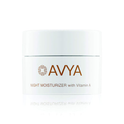 AVYA Night Moisturizer (0.34oz) - Advanced Ayurvedic Skincare/Retinol Cream with Antioxidants/Reduces Fine Lines and Wrinkles