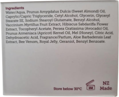 Manuka Lane Bee Venom Night Cream for Face and Neck with Sweet Almond Oil, Kernel Oil, Plant Extracts & Vitamin E | Plant Based Formula | Carefully formulated to keep your skin young and healthy!