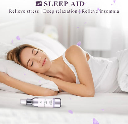 Pillow Ritual Aromatic, Calming and Relaxing Pillow Mist, Linen and Fabric Sleep Spray, Infused with Natural Essential Oils for Bedtime Routine, Lavender Sandalwood Aluminium Bottle 4.05 oz