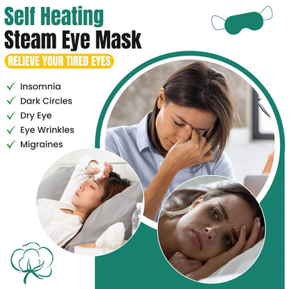 XPCARE 16 Pack Steam Eye Masks for Dry Eyes, Heated Eye Mask Warm Compress for Eyes,Disposable Heated Eye Mask for Dark Circles, Puffy Eyes, Relief Stress Eye Fatigue（Unscented）