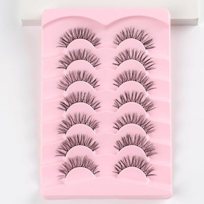 Wispy Cat Eye Lashes Natural Look Short Eyelashes C Curl Eye Lash Pack Siligli