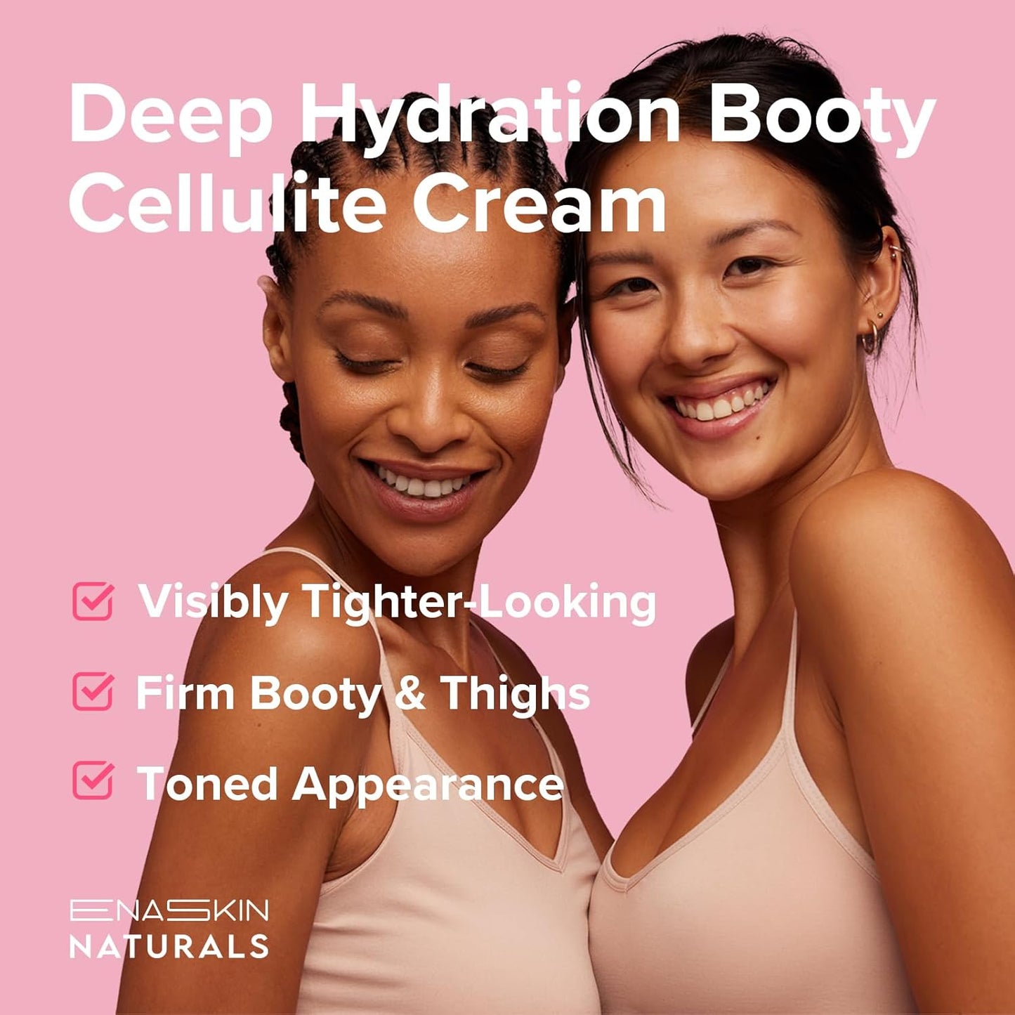 Anti Cellulite Body Firming Cream: Tightening & Lifting Booty Lotion with 3D Thermal Tech for Thighs, Belly, Bum & Women Sagging Skin, Shea Butter & Coconut Oil, 3.4 oz