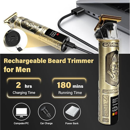 Professional Hair Clippers with LCD