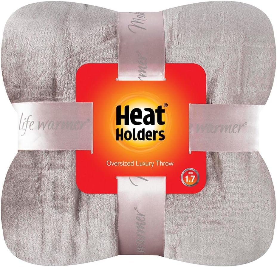 Heat Holders Fleece Throw Blanket for Couch - 300GSM Plush Super Soft Throw Blanket for Bed, Sofa, car & travel - Extra Large Cozy Blankets , Warm Thick Fuzzy, All Season - 50" X 70" - Cranberry