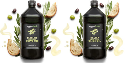 Amazon Fresh, Italian Extra Virgin Olive Oil, 2 Liter (Pack of 2)