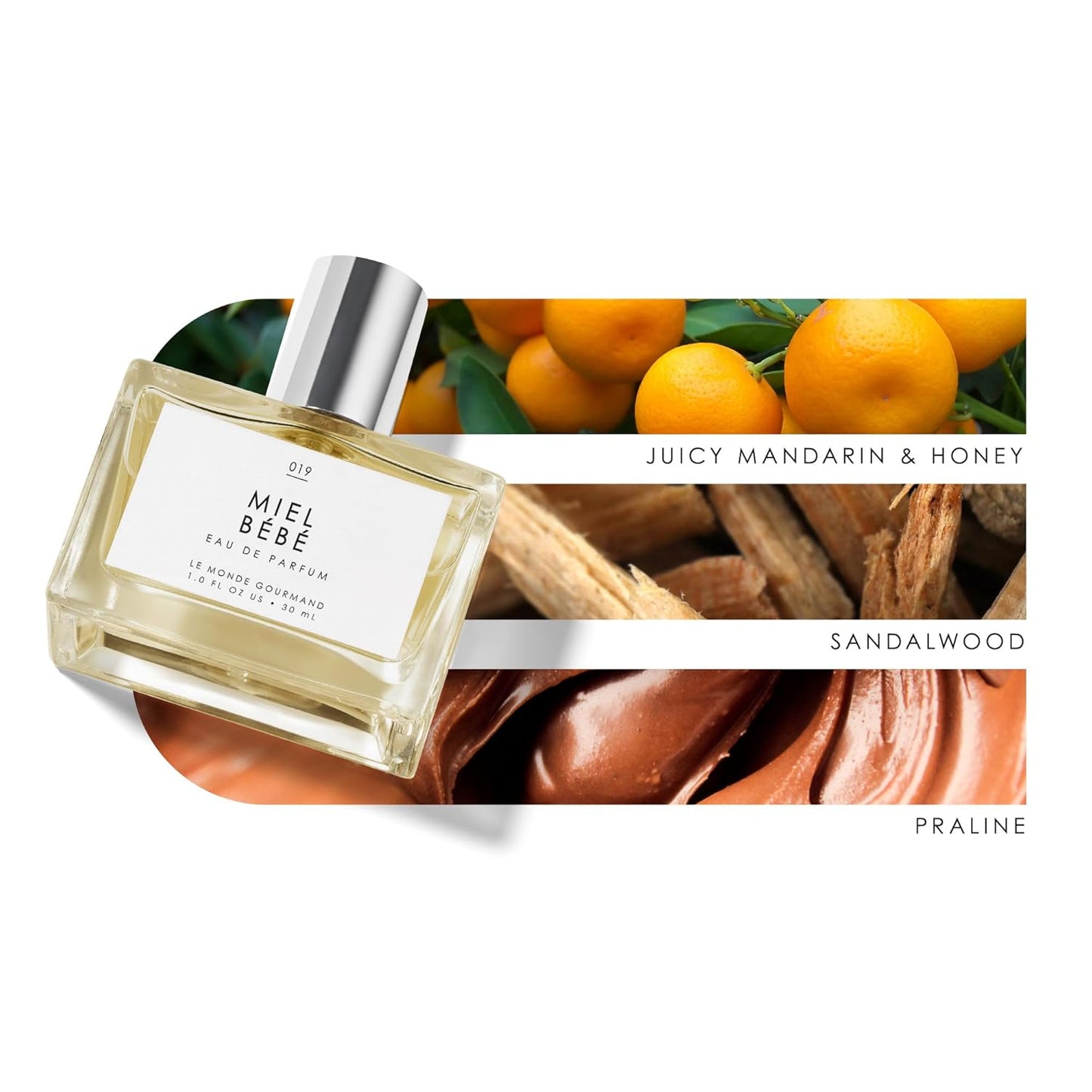 Le Monde Gourmand Miel Bébé Eau de Parfum - 1 fl oz (30 ml) - Praline, Sandalwood, Honey, Orange Perfume Notes