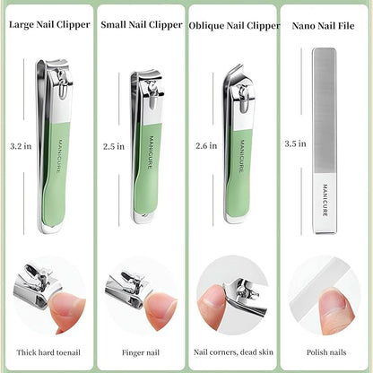 4 Pcs Manicure Set Stainless