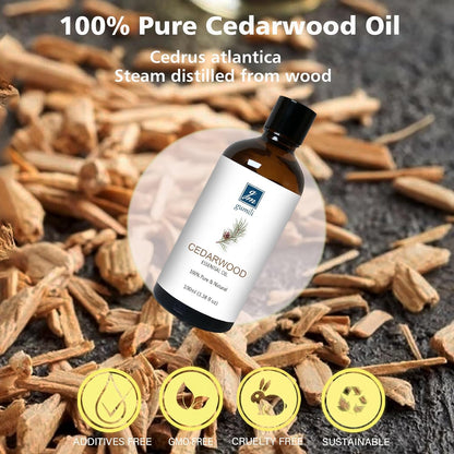 Cedarwood Essential Oil for Diffuser Skin Hair Holiday Home Care