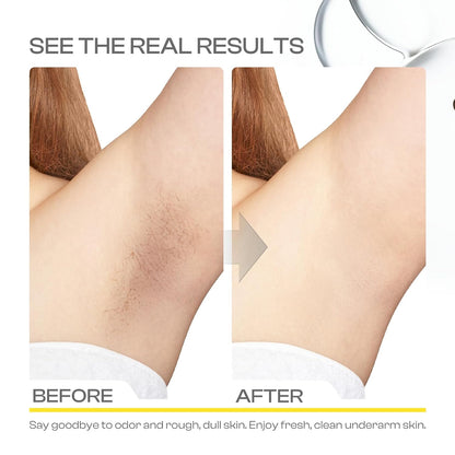 Coconut Charcoal Underarm Detox Scrub: Armpit Detox Exfoliating Nourishing for Natural Eliminate Odor Vegan Gentle for Sensitive Skin