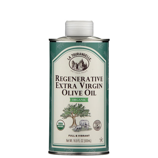 La Tourangelle Regenerative Organic Extra Virgin Olive Oil, Cold-Pressed High Antioxidant Olives, Sustainable, 16.9 Fl Oz