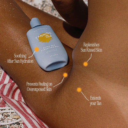 After Sun Gel - Aloe Vera and Sea Kelp Formula for Sunburn Relief and Hydration - Tan Extender - 150 m