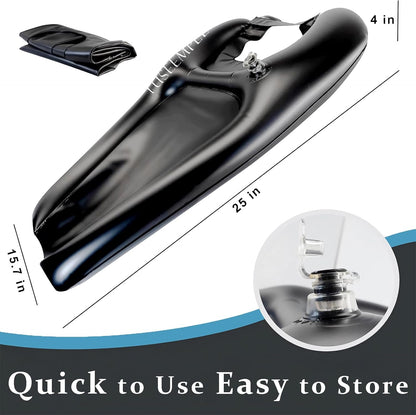 Portable Shampoo Bowl for Home, Portable Hair Washing Station for Sink, Hair Washing Tray for Sink at Home (Black)