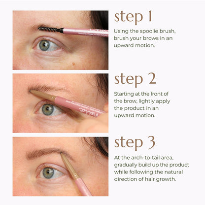 Chella Eyebrow Pencil – Easy-to-Use Brow Definer for Shaping, Filling & Blending – Long-Wear Medium Brown Eyebrow Pencils for Women with Precise Tip (Medium brown)