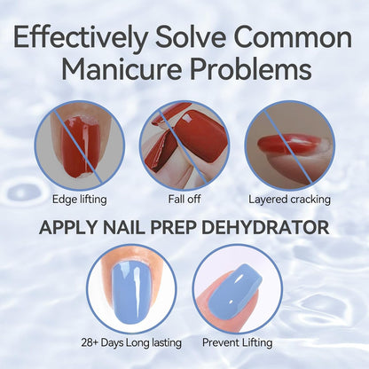 Born Pretty Natural Nail Prep Dehydrate, Acid Free Dehydrator for Acrylic and Gel Polish, Nail Tech Must Haves 15ml