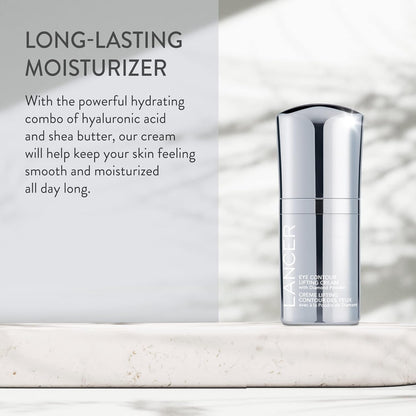 Lancer Skincare Eye-Contour Lifting Cream with Diamond Powder, Anti-Aging Eye Cream with Hyaluronic Acid, 0.5 Ounces