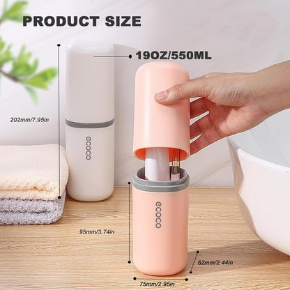 Toothbrush Travel Case, Multifunctional Dustproof Toothbrush Cover, Portable Toothbrush Holder,Suitable for Business Camping Travel or Daily Use(Blue)