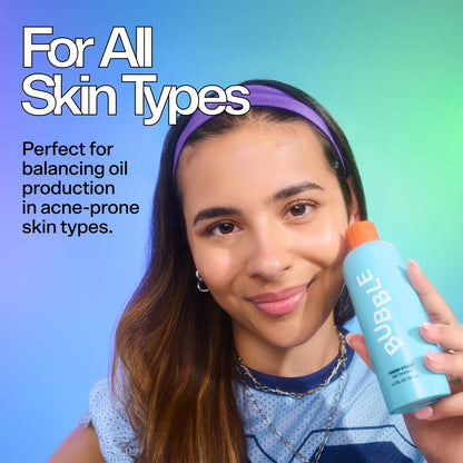 Bubble Skincare Fresh Start Gel Cleanser - Gentle Exfoliating Face Wash for Oily Skin - Formulated with Aloe Vera Juice + Caffeine to Protect and Soothe Complexion (50ml)
