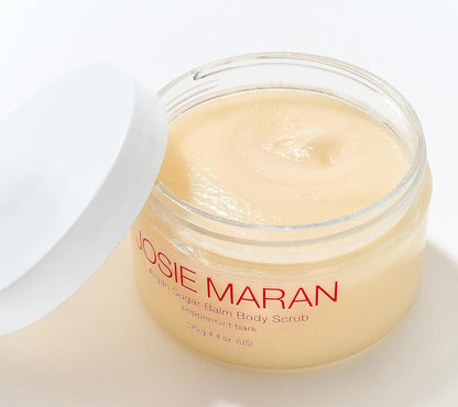 Josie Maran Argan Sugar Body Scrub Trio - 3-Piece Body Care Set - Softens, Smoothes & Hydrates Dry Skin - Includes Scents Sweet Clementine, Peppermint Bark & Sweet Cranberry (3 Count)