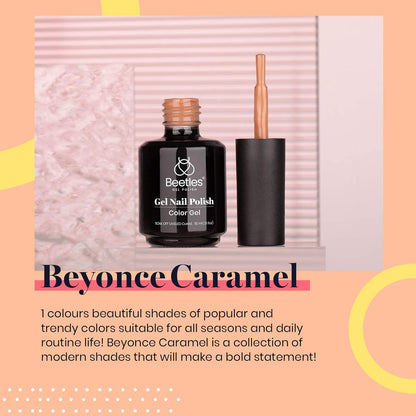 Beetles Brown Gel Nail Polish, 1Pcs 15ml Brown Fall Color Gel Polish Soak Off Nail Art Manicure Salon DIY Uv Lamp Nail Design Decoration at Home