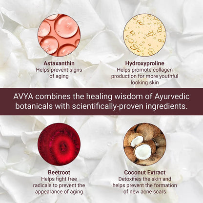 AVYA Night Moisturizer (0.34oz) - Advanced Ayurvedic Skincare/Retinol Cream with Antioxidants/Reduces Fine Lines and Wrinkles