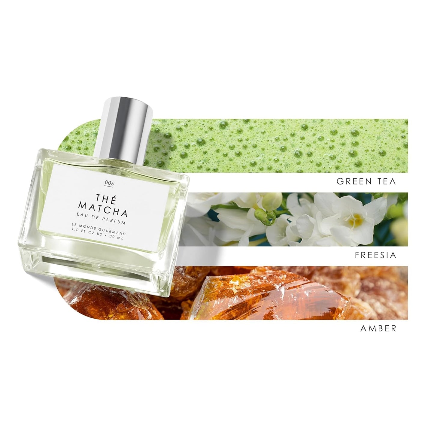 Le Monde Gourmand Thé Matcha Eau de Parfum - 1 fl oz (30 ml) - Green Tea, Floral, Amber Perfume Notes