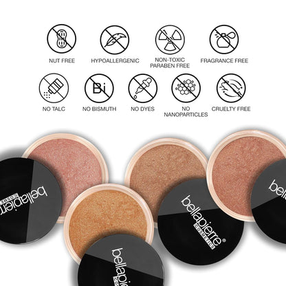 bellapierre Mineral Bronzer - Loose Powder | SPF Protection | Warms Skin Tone for a Sun-Kissed Look | Non-Toxic & Paraben Free - Starshine - 0.3 Oz
