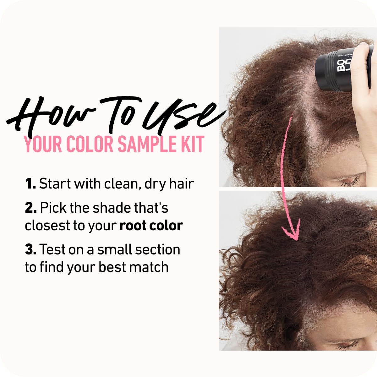 Boldify Hair Fibers Color Sample Kit - Fill In Thinning and Fine Hair for an Instantly Fuller, Thicker Look - 14 Shades for Women & Men - Grays