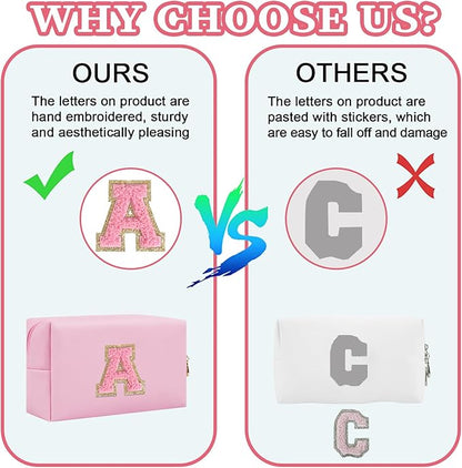 Personalized initial letter patch makeup