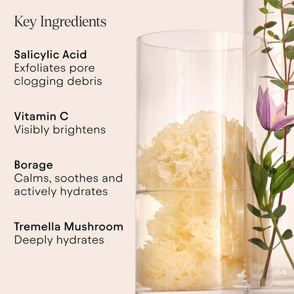 Alpyn Pore Perfecting Liquid Toner with 2% BHA & Borage | Liquid Exfoliator to Minimize Pores, Calm & Restore Skin's Natural pH | 4 oz / 120 ml