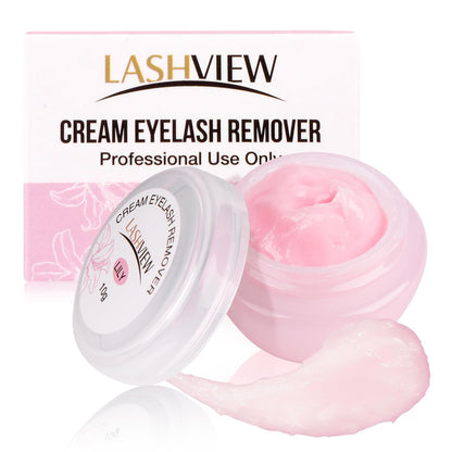LASHVIEW Eyelash Extension Remover Cream, Light Lily Flavor Cream,Eyelash Adhesive Remover, Professional Eyelash Extensions Remover for Salon,10g