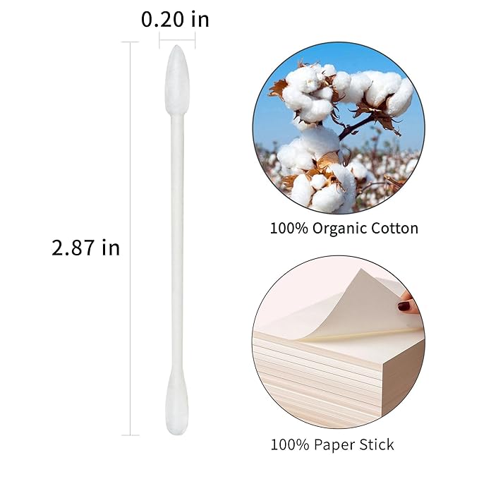 Cotton swabs precision pointed -