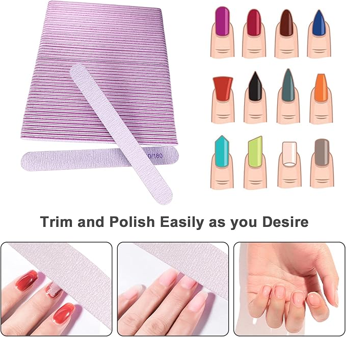 50 pcs nail file, emery