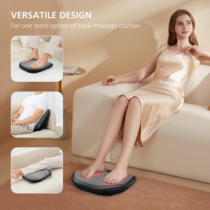 COMFIER Shiatsu Foot Massager with Heat, Heated Elecric Keading Feet Massager Machine, Heat Function,Foot Massage for Neuropathy,Plantar Fasciitis, Ideal Gift for Women/Men/Mom/Dad