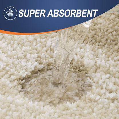 OLANLY Bathroom Runner Rugs 47x17, Extra Soft Absorbent Microfiber Bath Rugs, Rubber Backing, Quick Dry, Machine Washable Bath Mats for Bathroom Floor, Tub and Shower, Home Decor Accessories, Tan