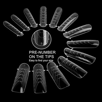 130Pcs Dual Nail Forms,Flat Oval Extension Poly nail gel Nail Forms Full Cover Reusable Nail Molds 13 Sizes for Solid Nail Gel Glue Nail Art Design Salon&DIY