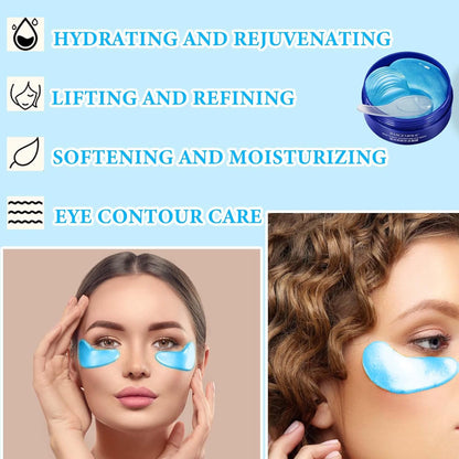 30 Pairs Gold Eye Mask,Under Eye Patches for Dark Circles and Puffiness,Hydrating and Moisturizing,Reduces Eye Bags and Smoothes Frownies,Eye Treatment Patches,Skin Care Products