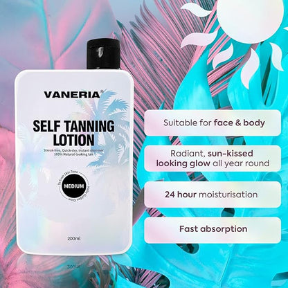 VANERIA Self Tan Lotion, Light