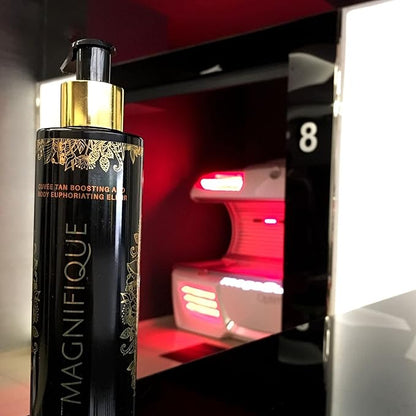 Onyx Magnifique Indoor & Outdoor Tanning Lotion with Bronzer and Accelerator - Bronzing Lotion for Dark Tan Result - Luxury Tanning Lotion with Push-Up Complex Coffee Blend - Lightweight Formula