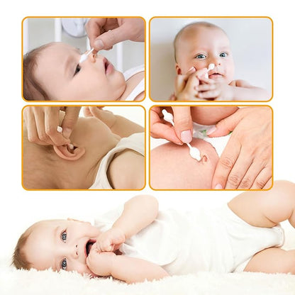 Baby cotton swabs with large