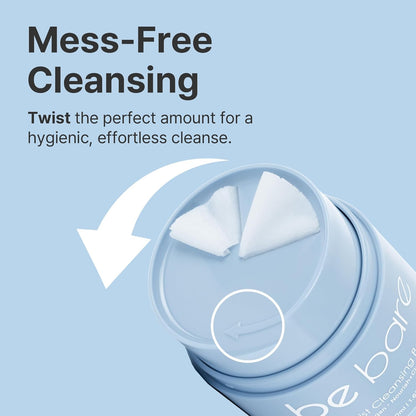Bebare Twist Cleansing Balm with Hygienic Twist Dispenser: Cleanser for Heavy Makeup Removal, Hydrating Facial Wash for All Skin Types. Korean Vegan Skincare with Natural Oils, 1.69 Fl Oz