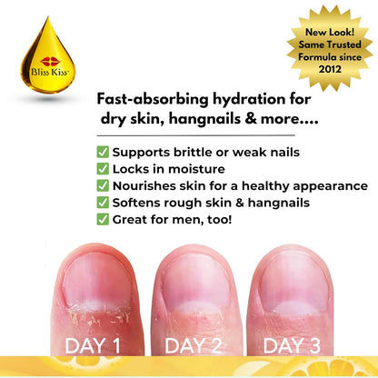 Bliss Kiss Simply Pure Dropper with Refillable Cuticle Squeeze Pen Kit (Crisp, Single Pen)